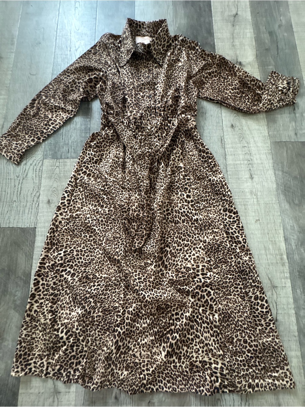 Together Leopard-Print dress in Brown and Black